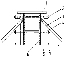 Wall formwork (vertical section)