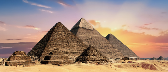 the Egyptian pyramids