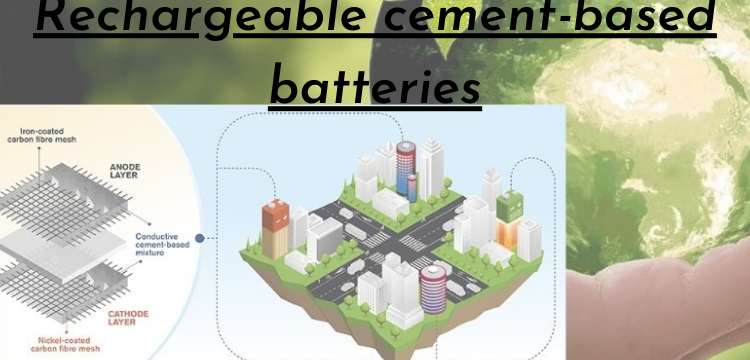 Rechargeable cement-based batteries