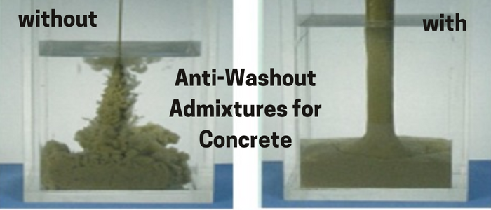 Anti-Washout Admixtures for Concrete