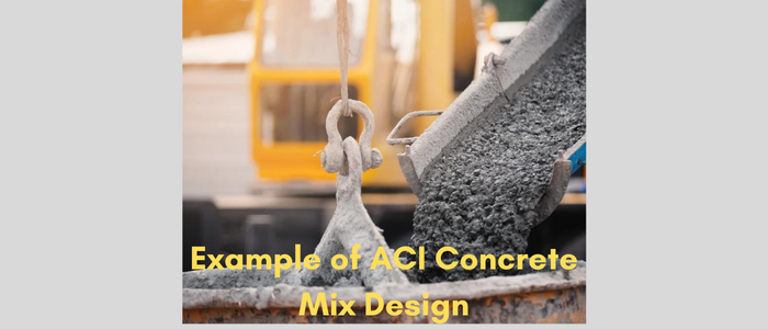 Example of ACI Concrete Mix Design